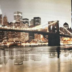 
"Brooklyn Bridge Wall Art"
Canvas: (Unframed)
Size: 39x27