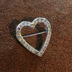 Vintage Heart Brooch