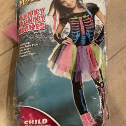 Girls Youth Skeleton Costume 