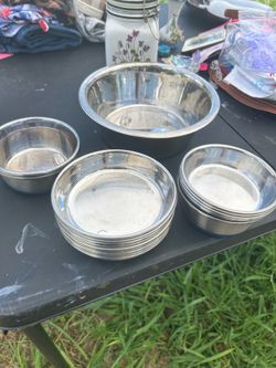17 dog bowls stainless steel