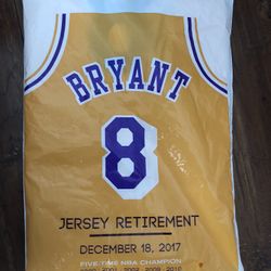 Kobe Bryant LA Lakers Retirement Ceremony GIVEAWAY Jersey (Unopened)