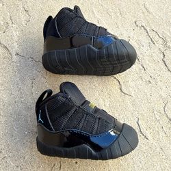 New Nike Air Jordan 11 Crib Bootie Shoes Gamma Blue Infant Toddler Baby 1C