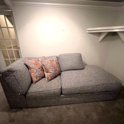 Gray Chaise Sofa – Great Condition