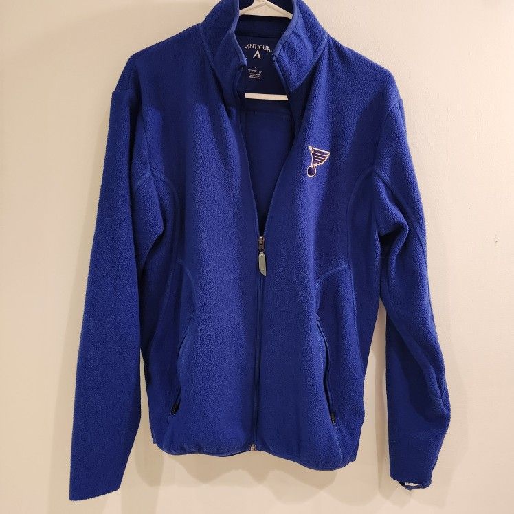 Stl. Blues Antigua Full Zip Small Mens Fleece