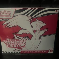 Pokemon Scarlet & Violet White Flare Elite Trainer Box, factory sealed