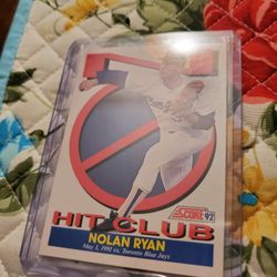 Nolan Ryan Score No Hit Club  Score Baseball Cards 
