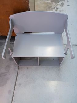 Kids Wooden Storage Bench with Cubby