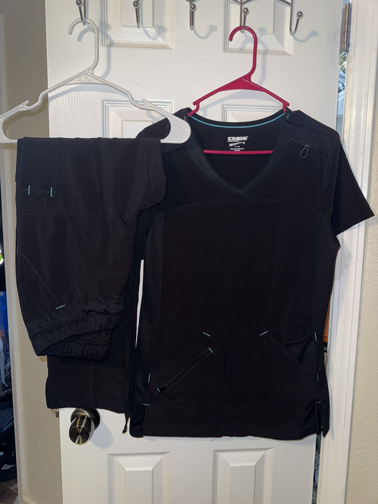 NEW Black Scrubs (shirt/pants) Small