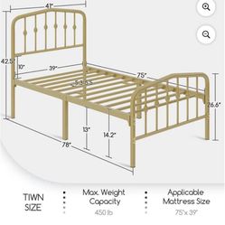 Twin Size bed Frame BRAND NEW in box 