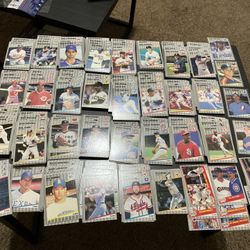 Near Complete 1989 Fleer Baseball Card Set With Many Rookies, HOF, Stars -missing 11 Of 660 Cards