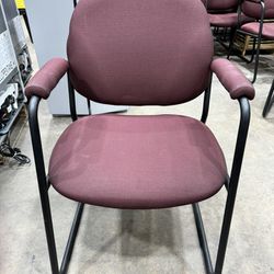 Burgundy Office/Guest Chair