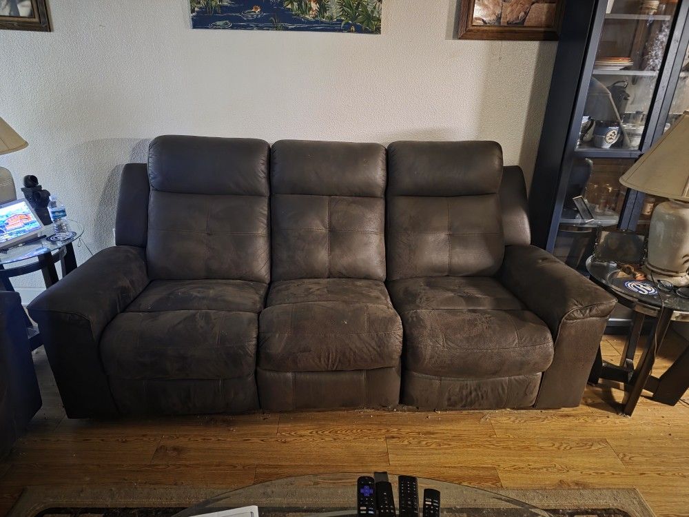 Couches An Love seat. Recliners