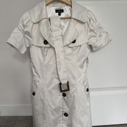 Bebe Trench Dress In New Condition Size Extra Small 