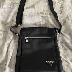 Prada Nylon Crossbody Bag (Black)