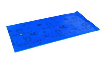 Splash Island, 15'× 6' x 1-3/8" Blue/Seafoam