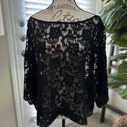 Women’s Plus Size/Midsize Dress Top/Lace Top