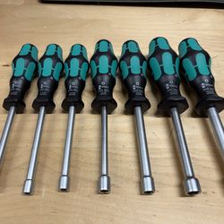 Wera 395 HO/7 SM Nutdriver Set, 7 Pieces