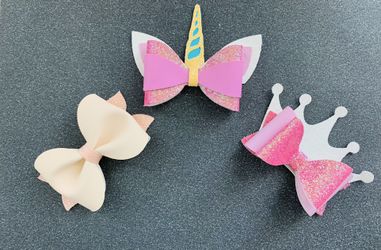 Girl’s Faux Leather Bows