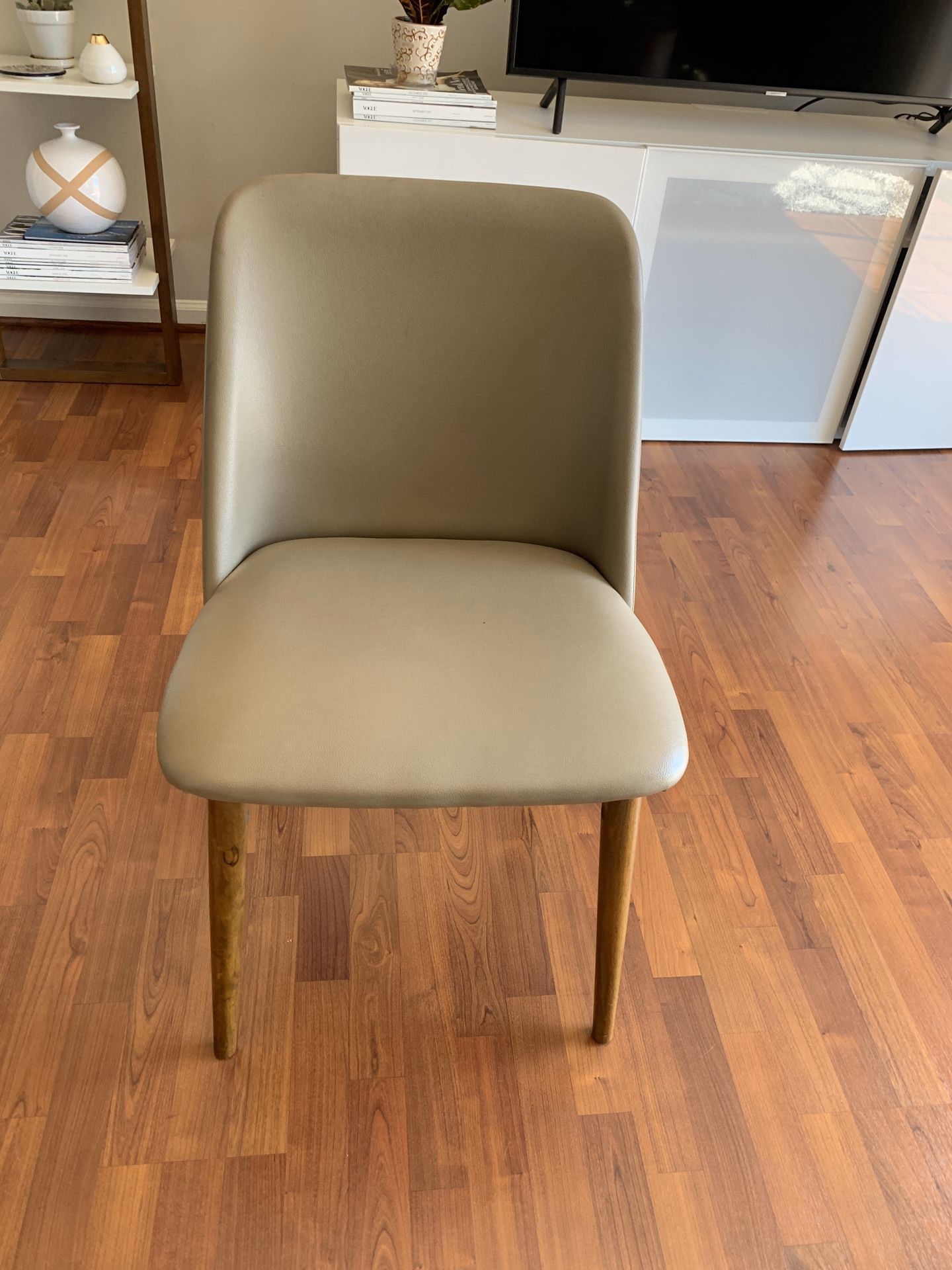 Mid century modern wooden dining chairs