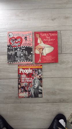 Vintage Hollywood Magazine Lot Marilyn Monroe Our Gang Little Rascals People