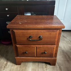 Night Stand With Two Drawers