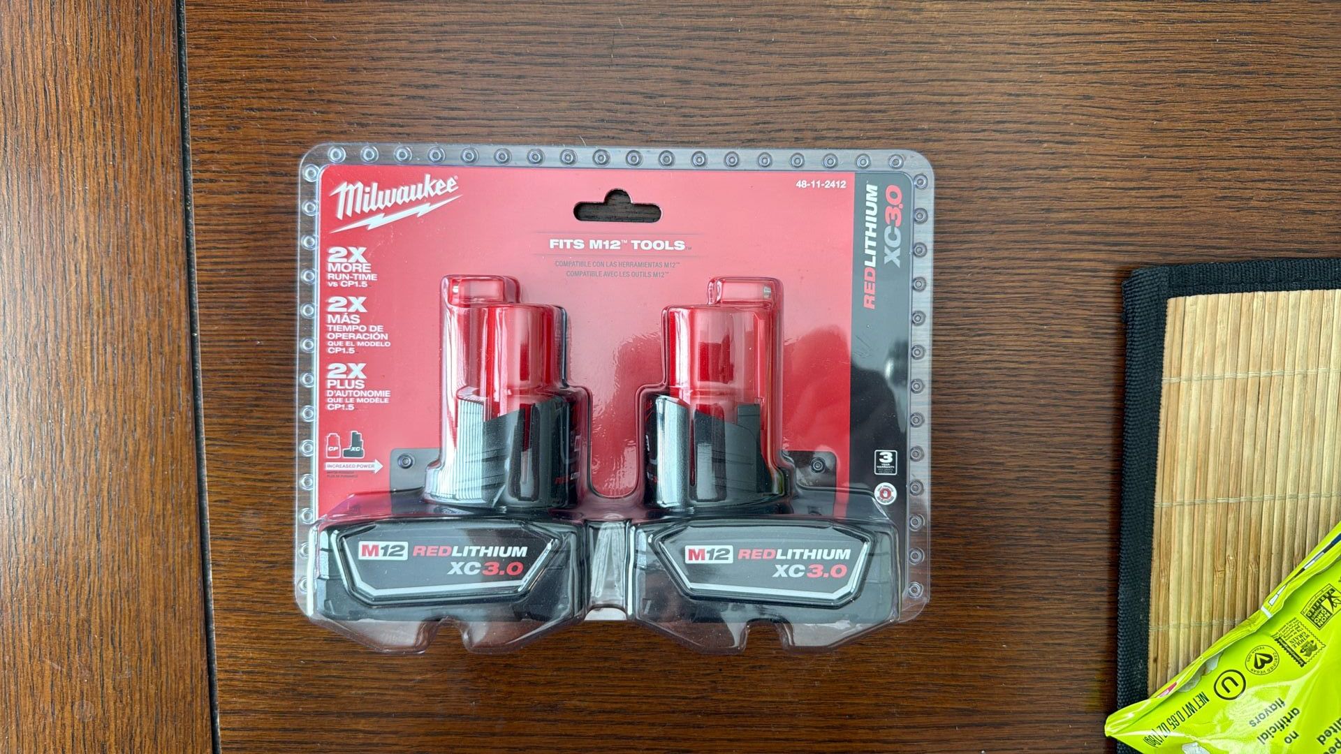 Milwaukee M12 XC 3.0 Pack Of Battery