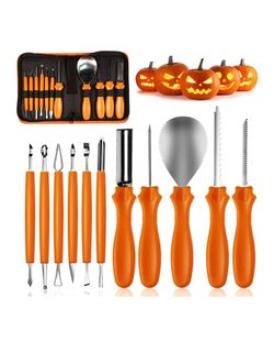 New 11pcs Pumpkin Carving Tools Kit, Stainless Steel