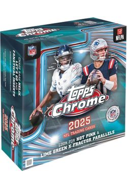 Topps chrome mega box football NFL 2025