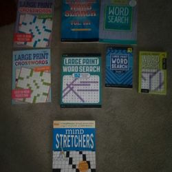 Variety Of Crossword Books And Others