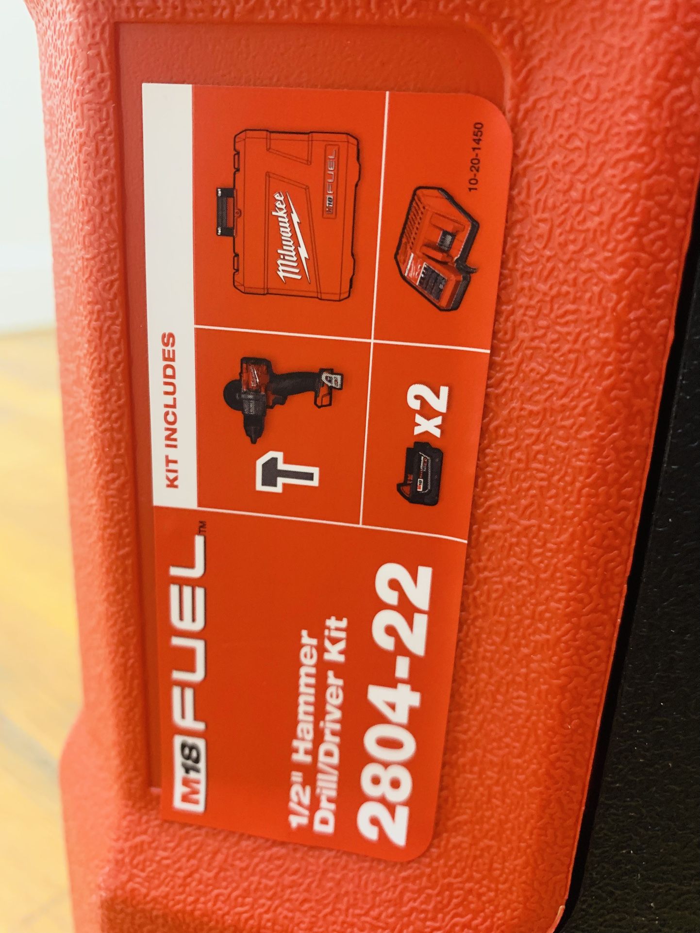 Milwaukee M18 FUEL 2804-22 Hammer Drill Kit, Kit, 18 V Battery, 5 Ah, 1/2 in Chuck, Ratcheting Chuck
