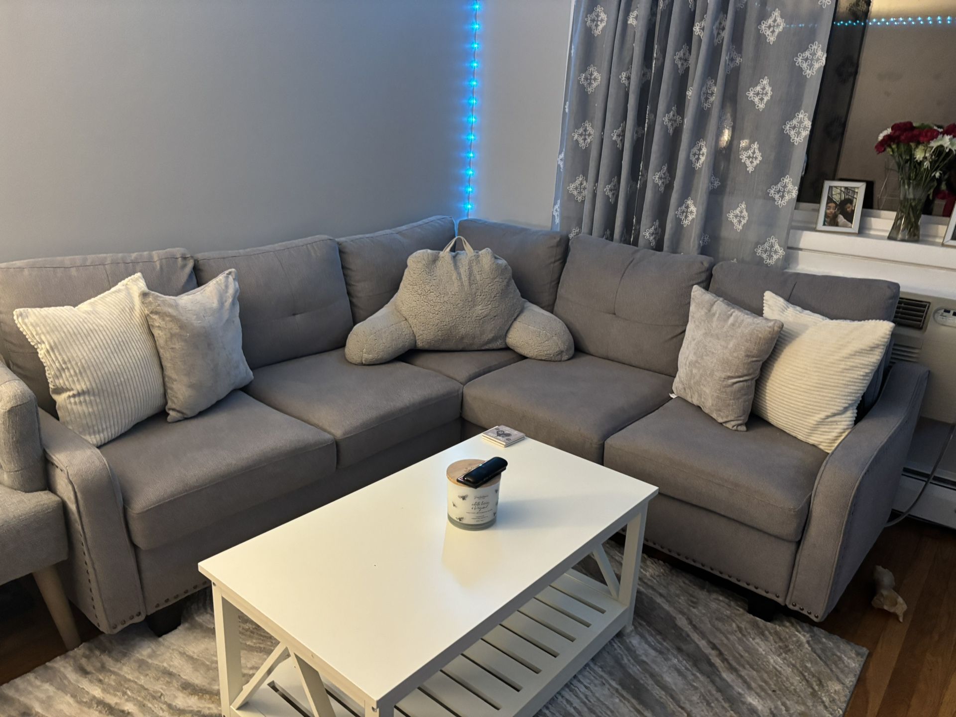 Gray Sectional Couch 