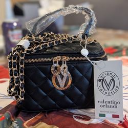 Valentino Orlandi Crossbody Quilted Vanity Box purse