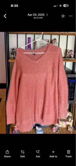 Peach 🍑 1x sweater