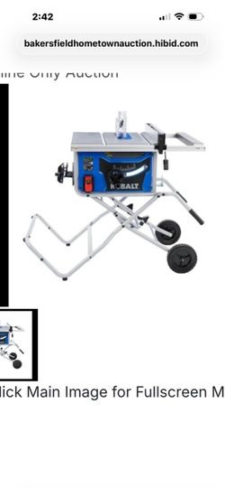 10” 15amps job-side ready  table saw