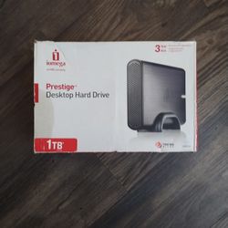 Iomega Prestige Desktop Hard Drive New 1tb