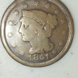 1851 Large Cent