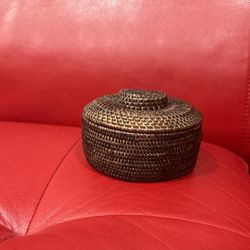 6 Pcs  Handmade Rattan Coasters