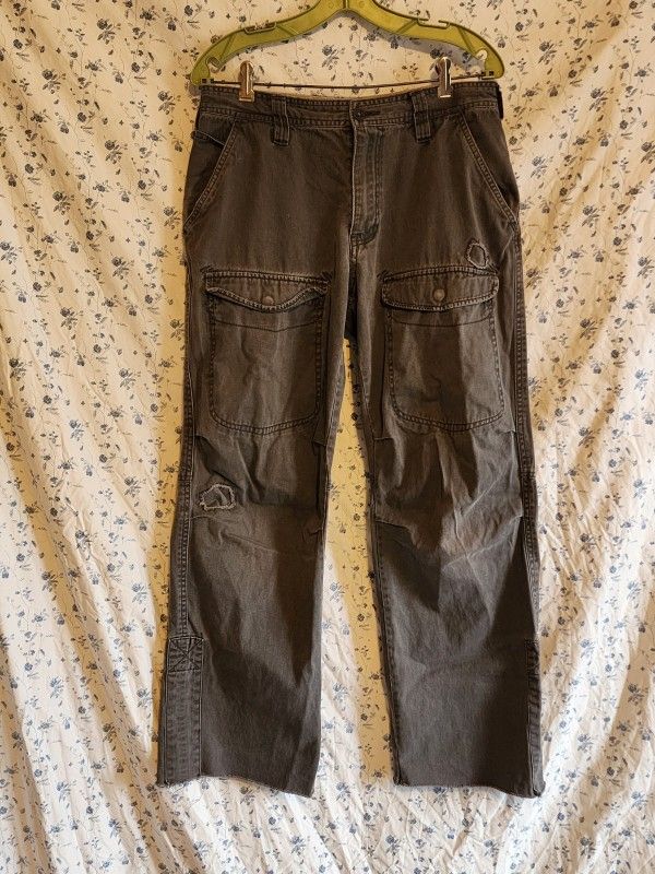 Plugg Vintage Brown Cargo Pants Size 32