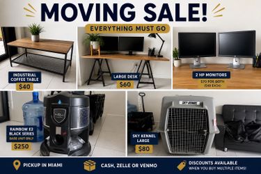 MOVING SALE – Everything Must Go!