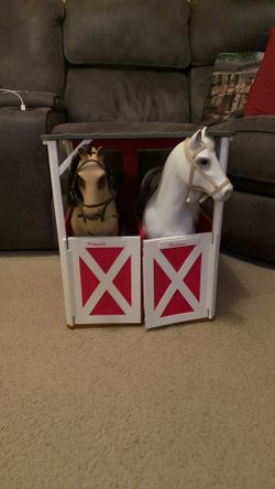 Two Stall Horse Barn-for 18” Dolls