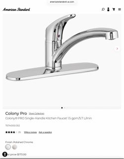 American Standard Colony PRO Single Handle Kitchen Faucet NEW IN BOX