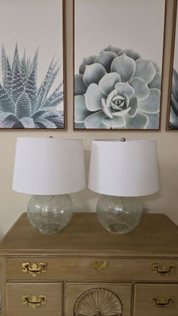 Two nightstand lamps