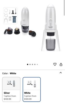 3-in-1 Portable Coffee Machine Wireless Electric Self Heating Capsules Pods Espresso for Car Home Office Camping Travel Maker Rocket Design Capadeli 3