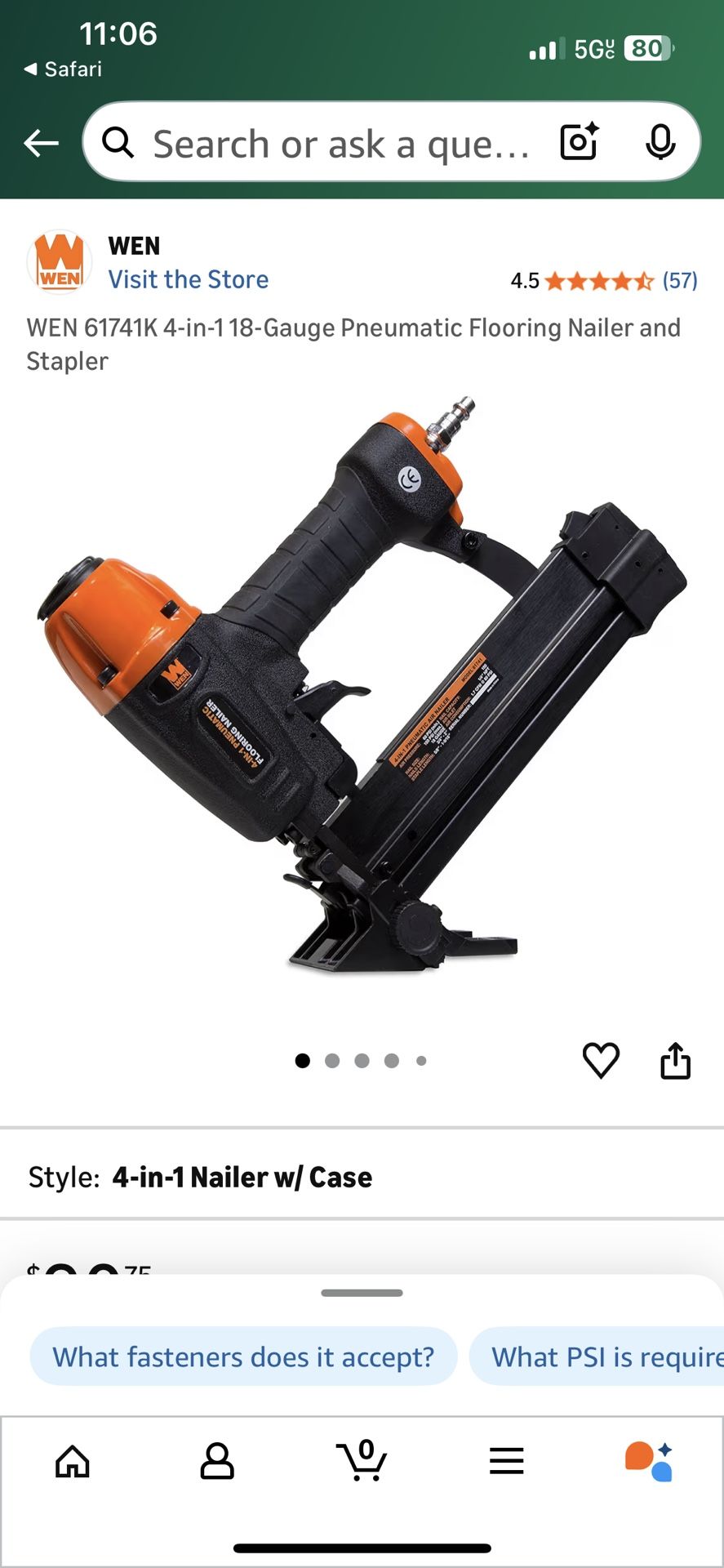Flooring Nailer and Stapler