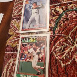 Wade Boggs Only Topps Baseball Cards Lot 