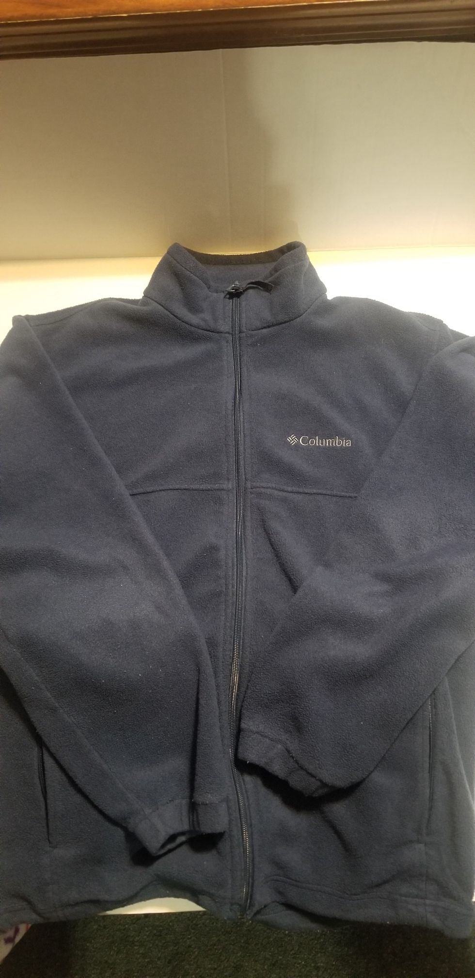 MEN'S FLEECE COLUMBIA FULL-ZIP JACKET SZ.L