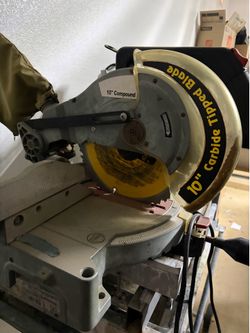 10” Compound Miter Saw + Chicago Electric Wet Tile Saw (with Stand)
