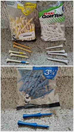 Mix set of (open bag) 3-1/4" golf tees