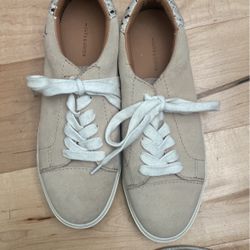 Beige Suede Sneakers
