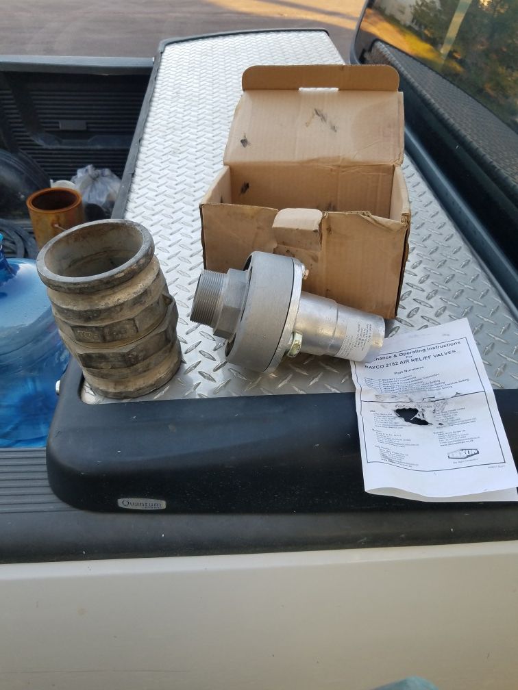 Relief valve and male adapter